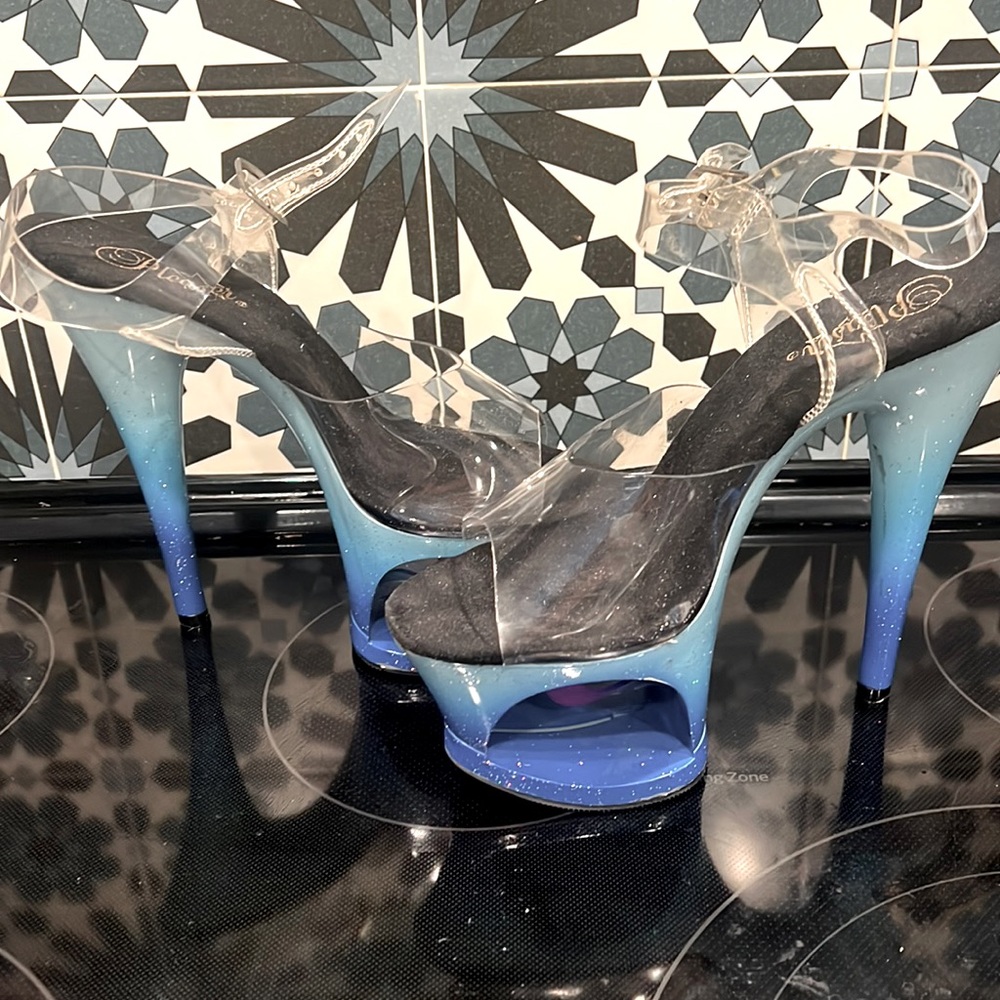 Pleasers 7” Mermaid Heels.  Pole dance